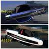 Car Door Handle Frame Molding Decoration Protection Cover Trim For Jaguar XF 2016 -  ABS Matte / Chrome Accessories Exterior