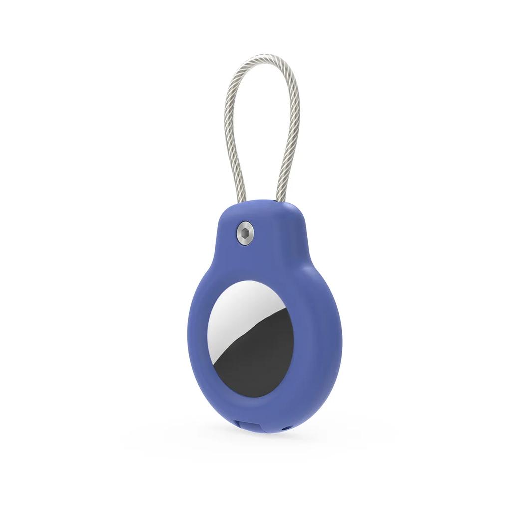 New Compatible with Apple AirTag Secure Holder with Cable Air Tag Lock Case Keychain Key Ring Key Chain Luggage tag for Keys