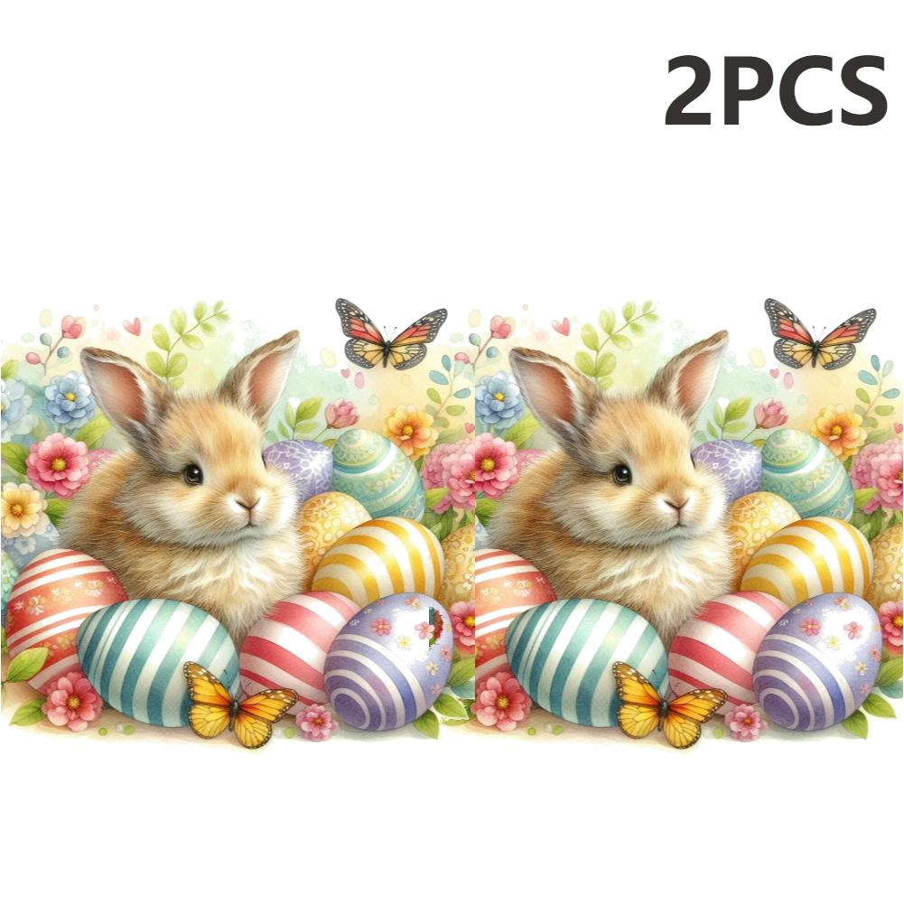 2pcs 5D DIY Full Round Drill Diamond Painting New Creative Easter Kit Home Decor Art Craft 30x30cm Living Room Bedroom Decoratio