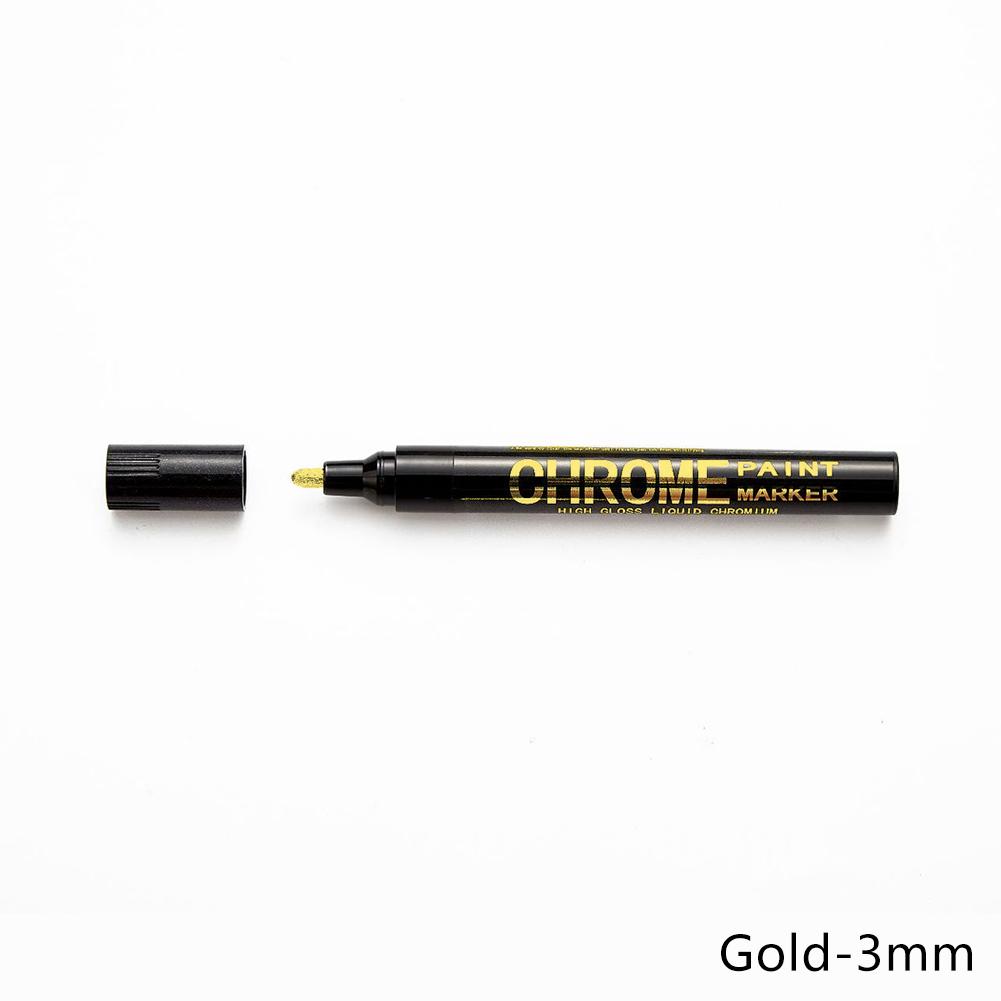 0.7/1/3mm Electroplating Chrome Mirror Marker Silver Liquid Hand-repair Chrome-plated Metal Waterproof Pen Craftwork Paint Pen