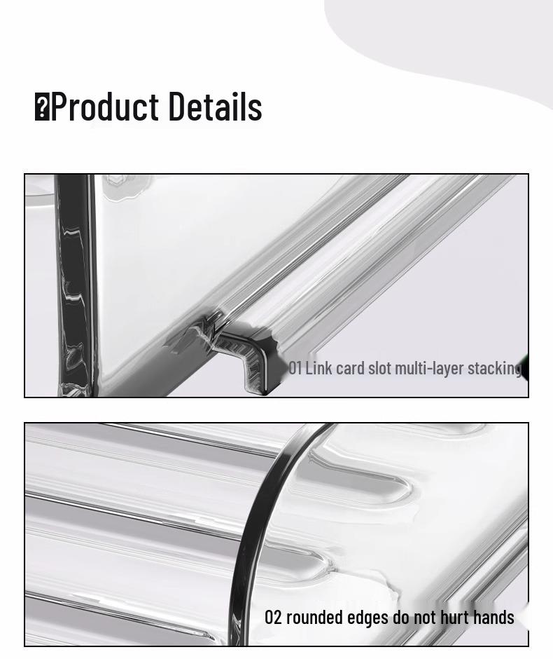 Acryl A4 Schreibtischorganizer: Transparentes Ablage- & Bücherregal