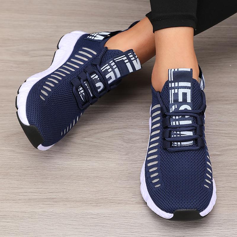 Fashion Women's Platform Sports Shoes with Fashionable Trendy Design Breathable Comfortable Shoes Outdoor Hiking  Walking Casual Shoes