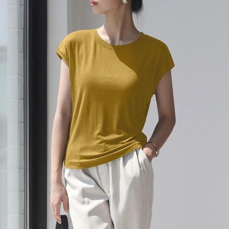 T-Shirt Damen Vielseitig Sommer Lässig Große Größe Locker Rundhals Pullover Kurzärmelige Oberteile