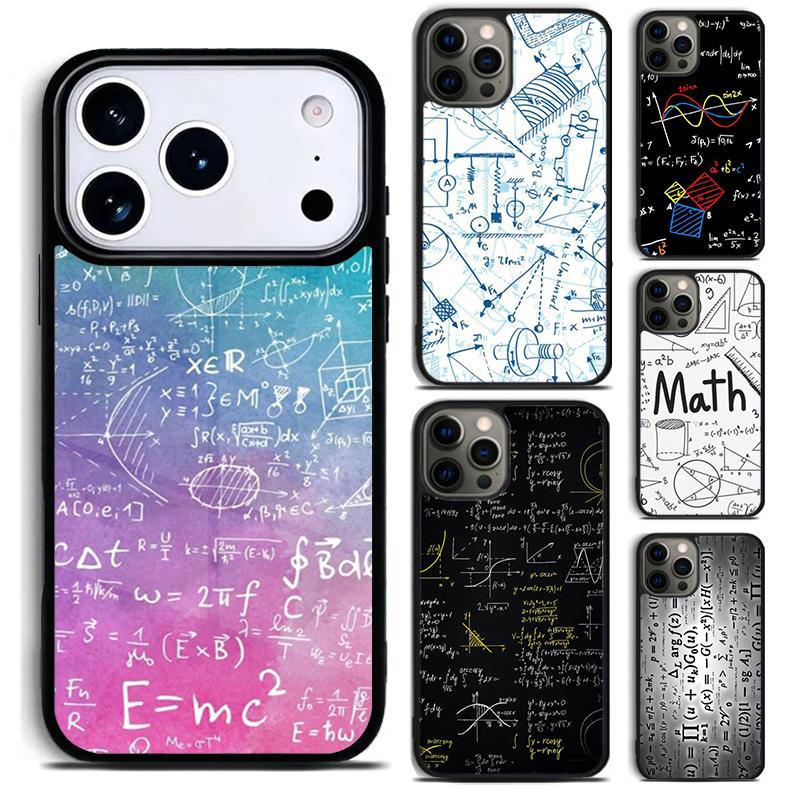 Physics Math Formula Equation soft Phone Case for iPhone 17 16 15 Pro Max Air 14 13 12 11 Plus Shockproof Capa Cover