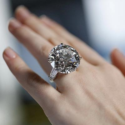 Solitaire Round Cut 6ct Sona Cz Ring 925 Srebro Sterling Zaręczyny Obrączki Ślubne Pierścionki Dla Kobiet Ślubna Luksusowa Biżuteria Imprezowa