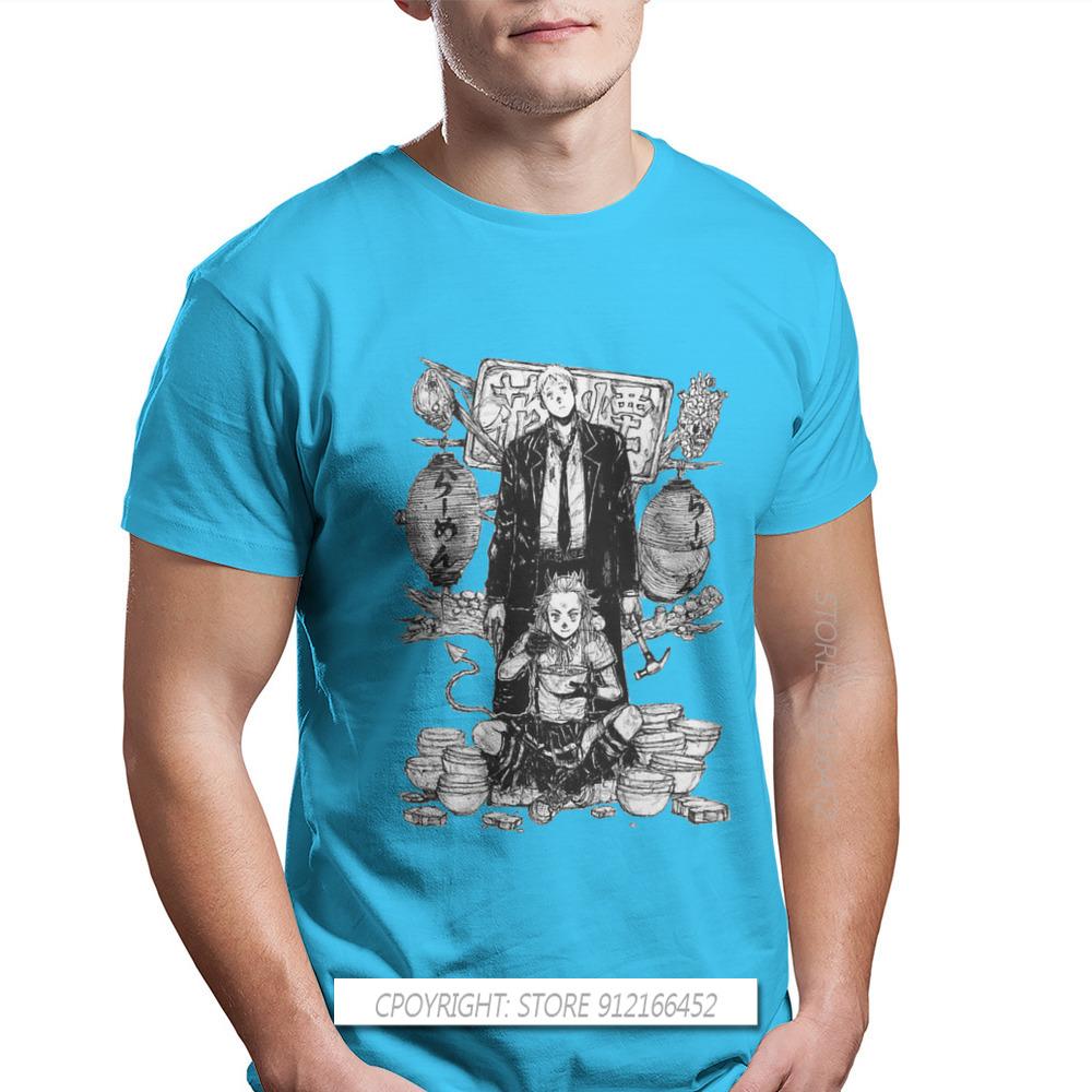 Dorohedoro Caiman Nikaido Manga Anime Novelty TShirt For Men Shin Noi O Neck Pure Cotton T Shirt Gifts Streetwear 3XL