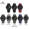 Naviforce Original Men LCD Digital Watch Lightweight Silicone Strap Waterproof Calendar Date Chronograph Alarm Men Boys Outdoor Watch NF7133