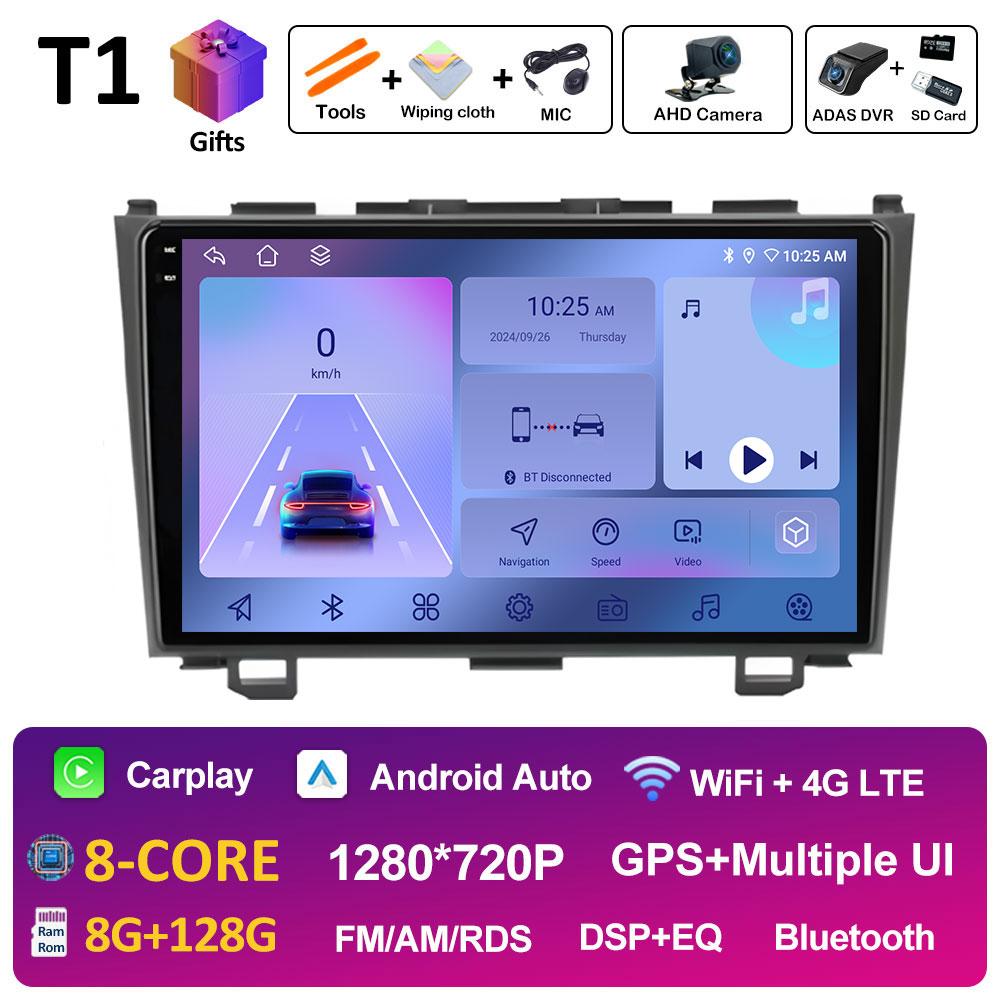 GPS Navigation For Honda CR-V 3 RE CRV 2007 2008 2009 2010 2011 WIFI 9 Inch Android Car Radio Multimedia Video Player Auto Tools