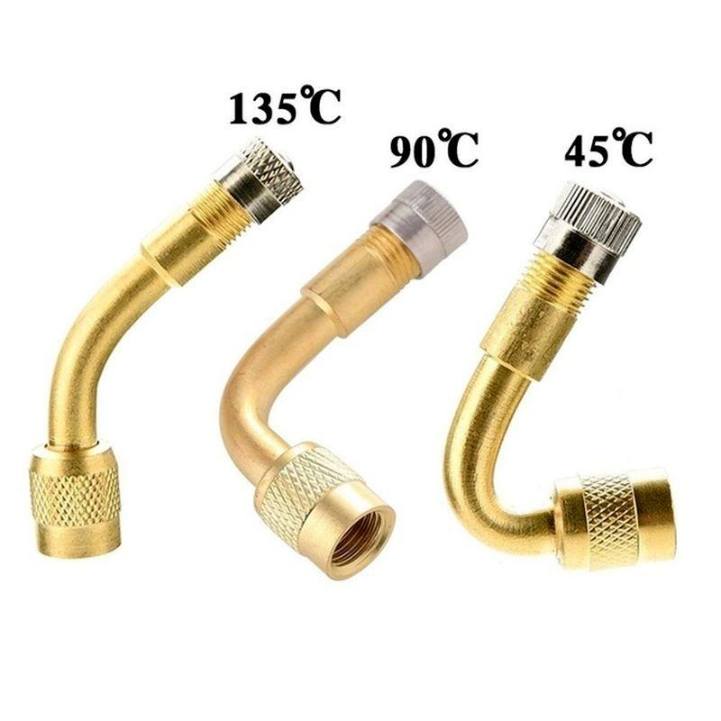 Car Tyre Valves Inflation Extension Tube 45/90/135 Degree Adapter Universal Motorcycle Bike Tyre Valve Connector Accessories