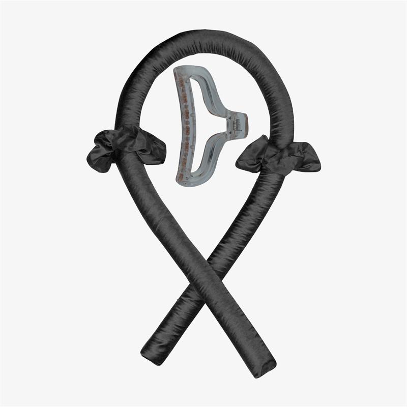 

Безнагревательная повязка для завивки волос, повязка на голову без нагрева, кудри, лента, бигуди, мягкие волосы для сна, инструменты для укладки волос своими руками чёрный