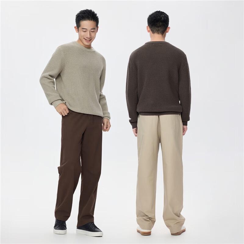 Giordano Men's Waffle Knit Pullover Sweater