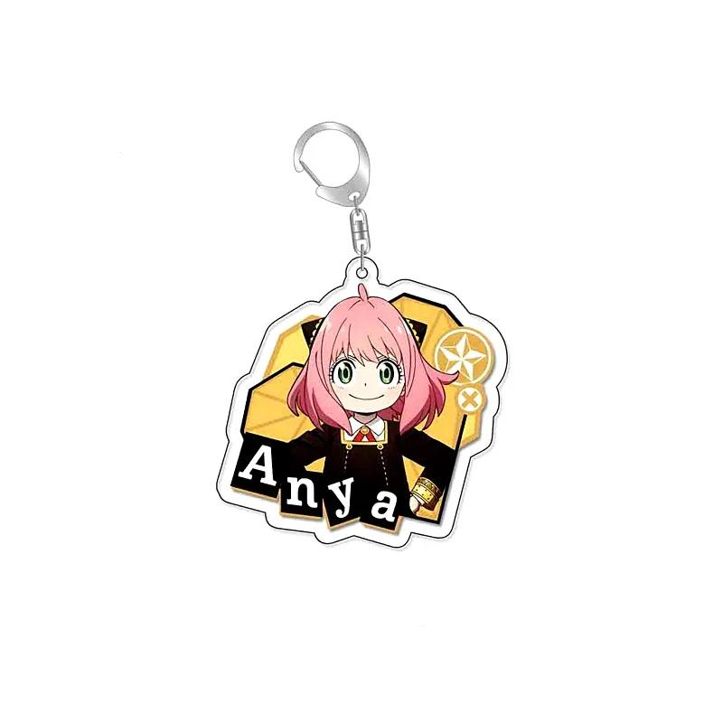 Anime SpyxFamily Anya Loid Yor Forger Cartoon Acrylic Keychain Pendant Keyring Bag Tag Anime Collections for Costumes