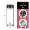 Xinuo Unisex Portable Heat-Resistant Glass Water Bottle with Handle