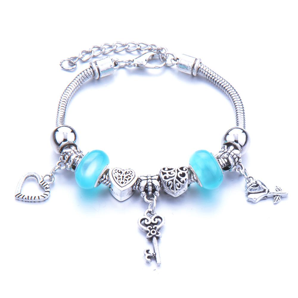 

Милый Браслет-Подвеска с Животными на Тему Питомцев с Застежкой-Лобстером из Цинкового Сплава Модные Украшения