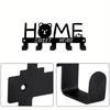 Heavy Duty Metal Key Holder Wall Mount 5.91 Inch Rustic Entryway Organizer with Hook for Keys Hat Indoor Outdoor Durable Housewarming Gift