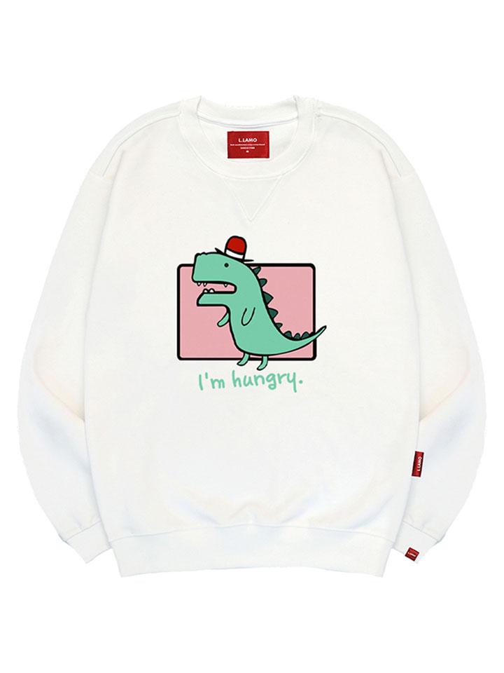 Ellamo Lamo Dinosaur Sweatshirt Unisex Big Size S~4Xl (Type B)