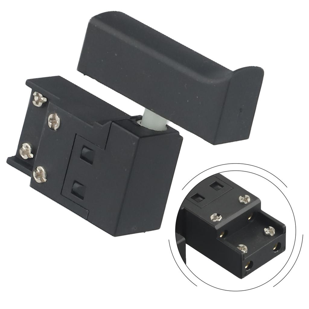 Trigger Switch Switch Household Tool Accessories Exquisite Switch Lock Practical Drill Speed Material Plastic Black
