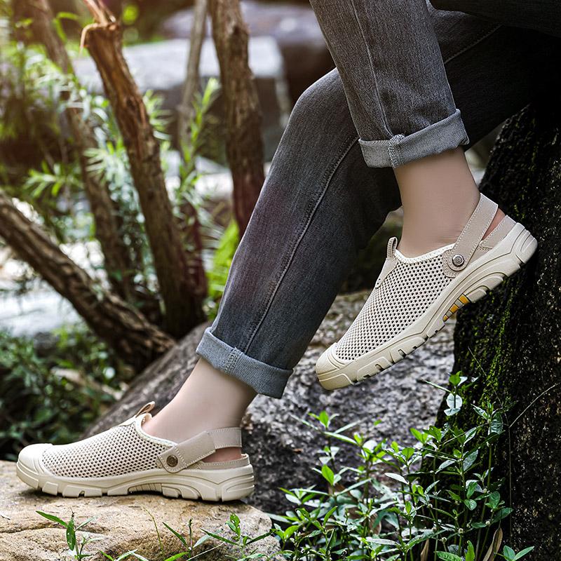 Summer Fashion Clogs Men Garden Sandals Casual Non-slip Mens Outdoor Sandals Beach Wading Shoes Sport Travel Sandals For Men
