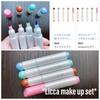 TAKARA TOMY Makeup Pen Set Blush Doll Cosmetics Licca-chan (4 Pens) Lipstick, Eyeshadow