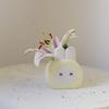Cute Cartoon Creative Ceramic Oblique Insert Pen Holder Desktop Storage Organizer