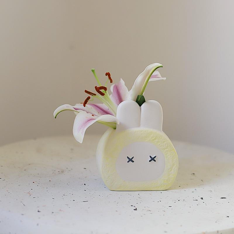 Cute Cartoon Creative Ceramic Oblique Insert Pen Holder Desktop Storage Organizer