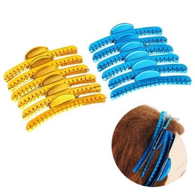 6pcs Hair Clips Clamps Aluminum Tip Finger Hairclips