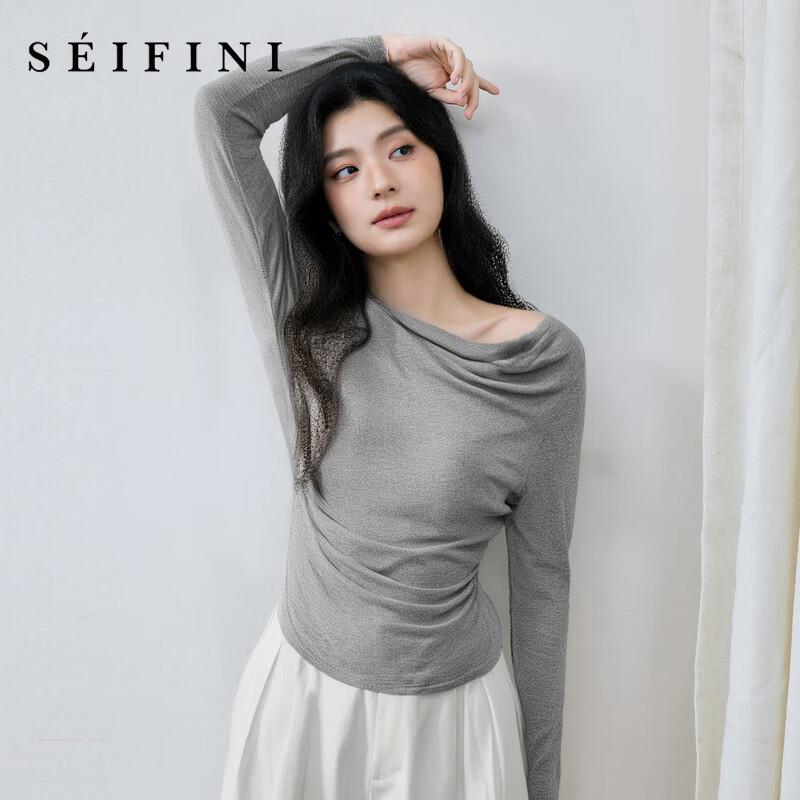 S EIFINI Women s Versatile Long Sleeve T-Shirt M
