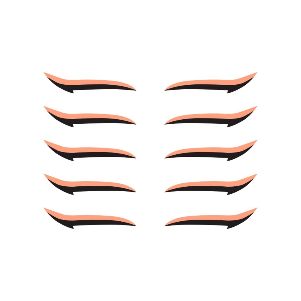 5 Pairs Reusable Eyelid Stickers Instant Outline Winged Lid Cosmetic Easy