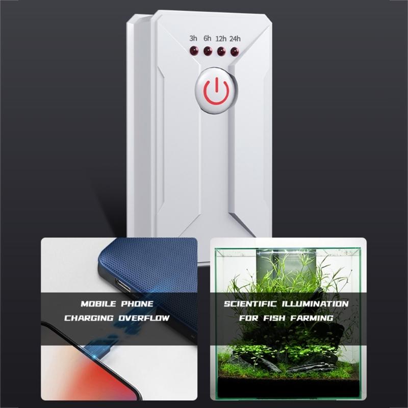 4 Voreinstellungen Mechanische Zeitschaltuhr Steckdose 100W 3H/6H/12H/24H Tageszyklus Für Aquarien Lichter Streifen Hydroponik Ventilator 110V 220V