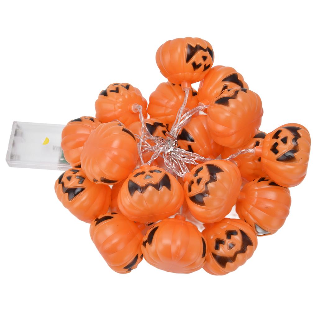 20LED Halloween Kürbis Lichterkette 3 Meter Dual-Modus Dekorative Lichterkette für Festival