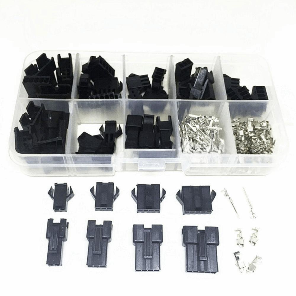 200/620PCS 2.54mm Terminal Connector Female Pin Connector Male Crimp Pins SM Type Connector 1-6P with Box Pin Header Connector