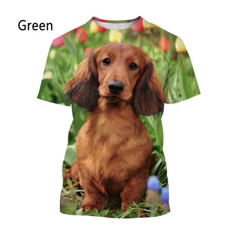 ETST 26 Nieuw Mode Dashond 3D Geprint T-shirt Heren en Dames Casual Korte Mouwen T-shirt grafische t-shirts herenkleding 4XL