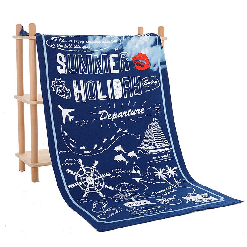 Vibrant Colorful Print Microfiber Bath Towel Ideal For Swimmers And Beach Lovers