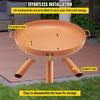 Fire Pit Bowl, 30-Inch Deep Round Carbon Steel Fire Bowl, Wood Burning for Outdoor Patios, Backyards & Camping Uses, with A Drain Hole, Portable