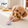 Braided Cotton Rope Dog Toys Spiky Chew Toy with Rope, Pet Molar Stick Toy, Interactive Small Medium for Dogs Teeth Cleaning Stress Relief Training