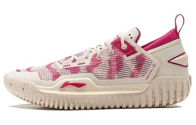 BadFive 3 Low Top Basketball Shoes Men's Beige White Pink ABFU005-7
