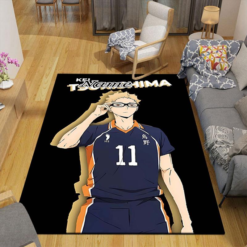Custom 1Pc Volleyball Player Action Rug Office Carpet Indoor Outdoor Entrance Doormat Nonslip Soft And Comfortable Living Room D291583
