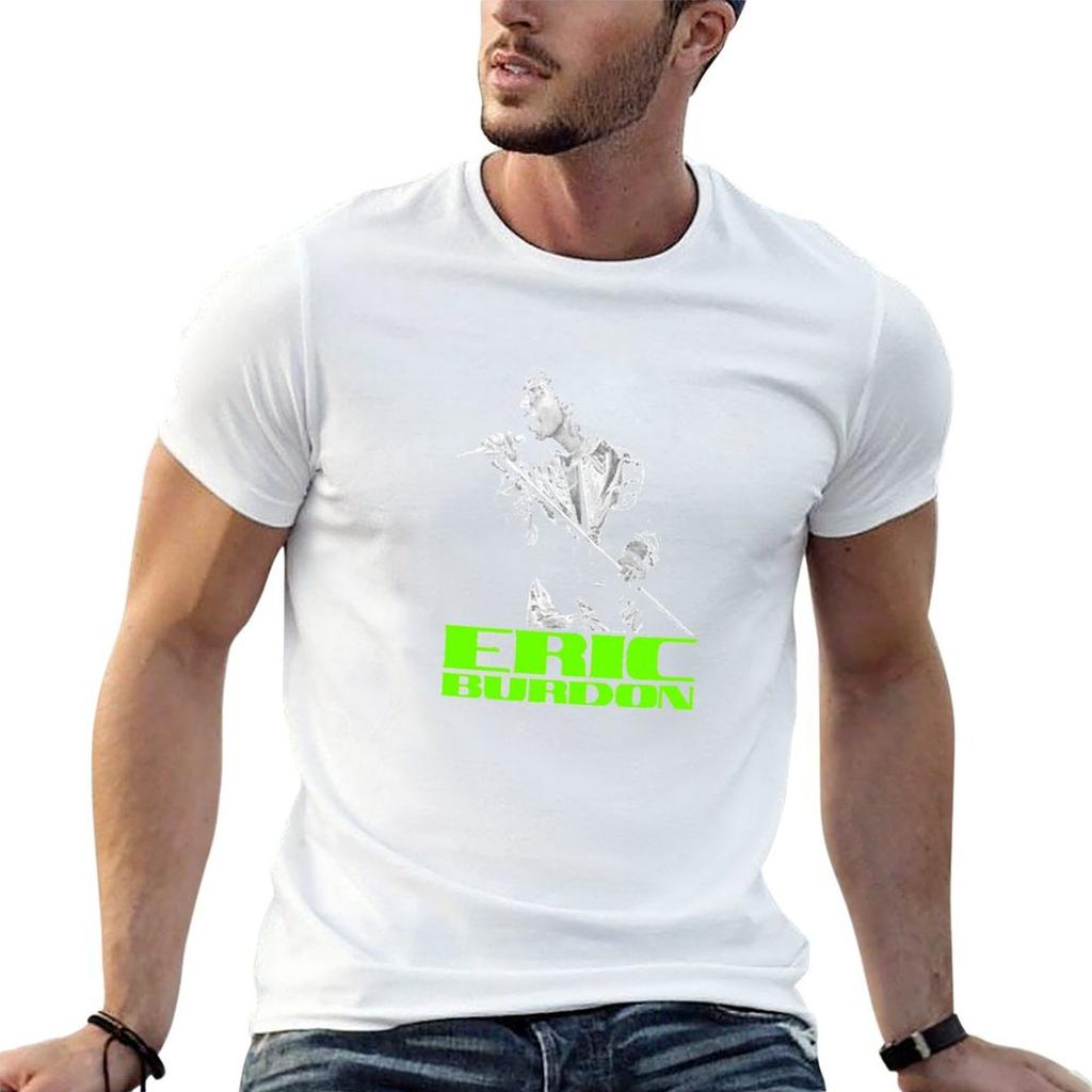 Eric BurdonEric Burdon Classic TShirt Big Size Short Sleeve Casual Top