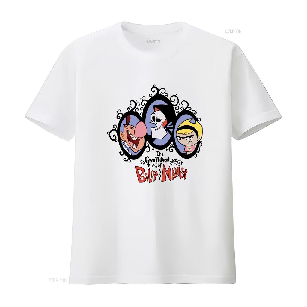 The Grim Adventures Of Billy Unisexdy T Shirt Cotton S 5xl Yi383 Vintage Washed Casual Top For Everyday Wear Stylish Versatile