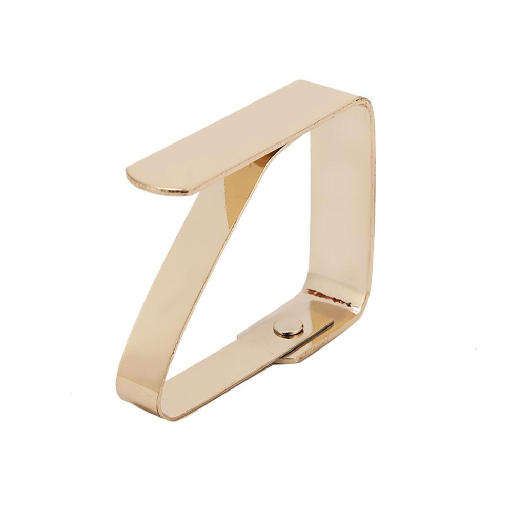 4 Stück Edelstahl-Tischdecken-Clips, rutschfeste Tischdeckenhalter, Klemmen, 5 x 4 cm