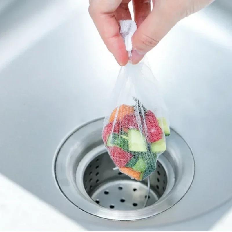Kitchen Sink Strainer Sewer Sink Drain Floor Drain Disposable Residue Overdrain Mesh Bag Kitchen Accessories