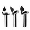 Stainless Steel Flush Mount Boat Fishing Rod Holder 15/30/90 Degree Rod Pod for Marine Boat
