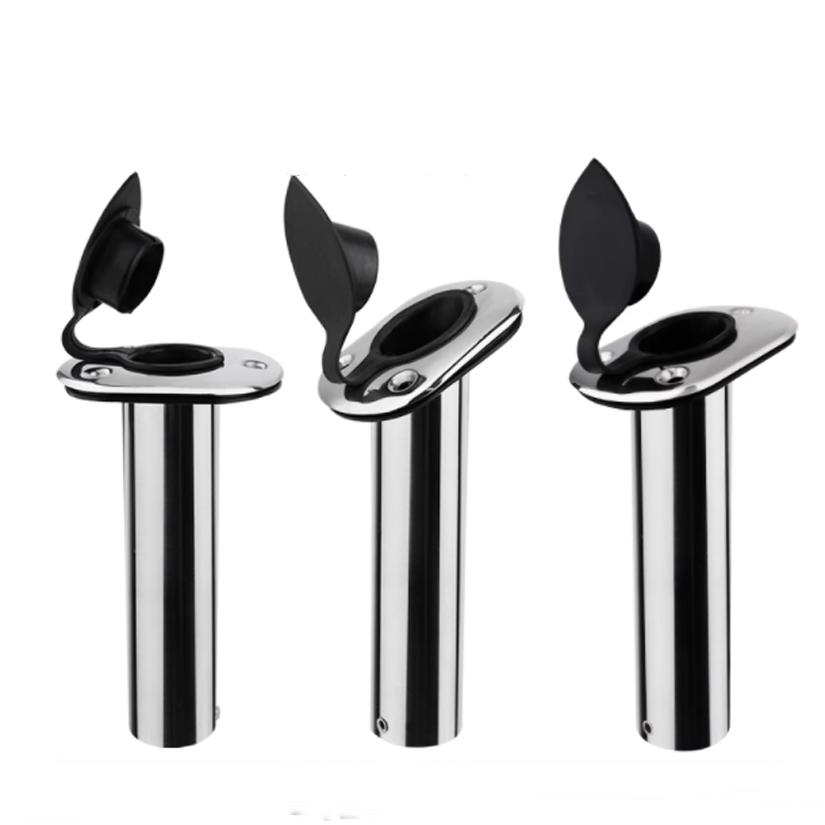 Stainless Steel Flush Mount Boat Fishing Rod Holder 15/30/90 Degree Rod Pod for Marine Boat