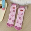 1pair 3D Cartoon Coral Fleece Socks Funny Fluffy Thicken Floor Socks Creative Funny Socks  Winter
