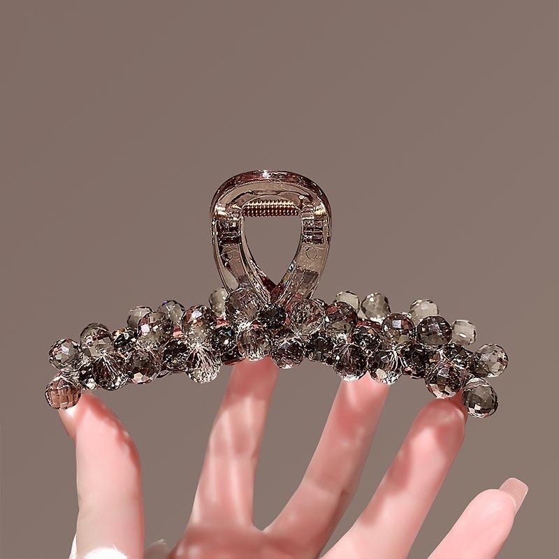 

2025 Кристаллический зажим-краб: Роскошная заколка для волос для женщин, аксессуары для волос для прически пучок и зажим-акула