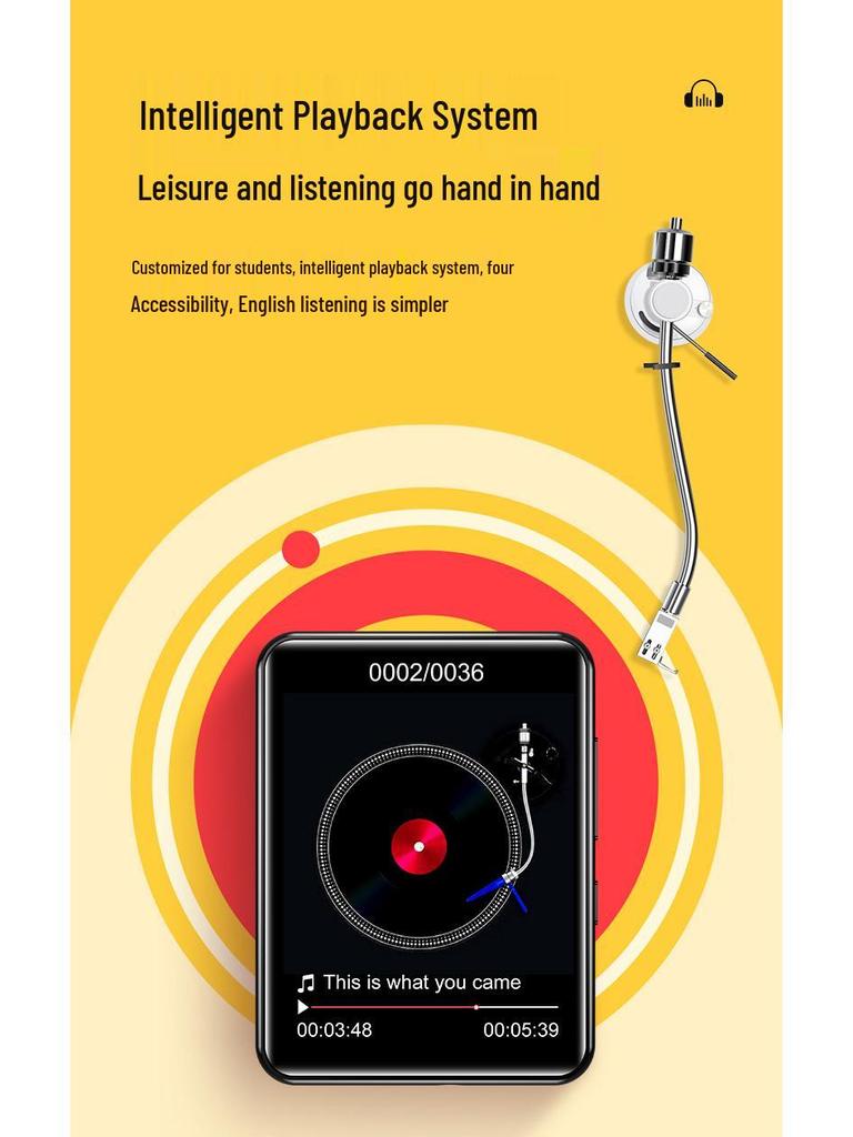 M1 E-commerce 2.4-inch Full Screen MP3 MP4 Player for Students - Music, E-books & Novels