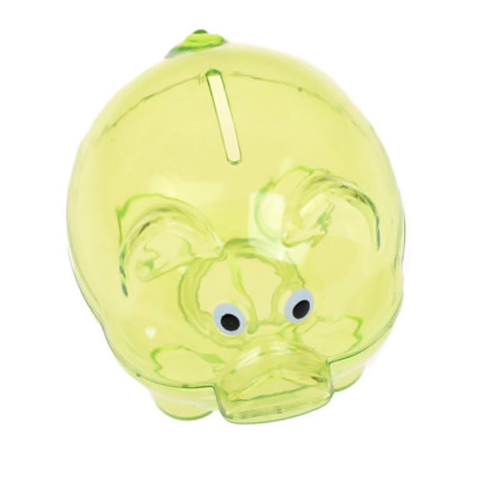 Candy Color Kids Piggy Bank Transparent Plastic Coin Box Cute Animal Money Saving Jar For Children Gift Toy