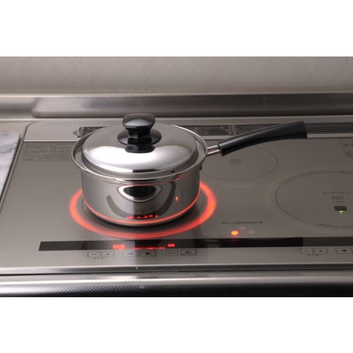 Yoshikawa Integrate Saucepan, 18cm, 2.5L, with Lid, Induction and Direct Heat Compatible, Tsubame-Sanjo, Made in Japan, SJ3394