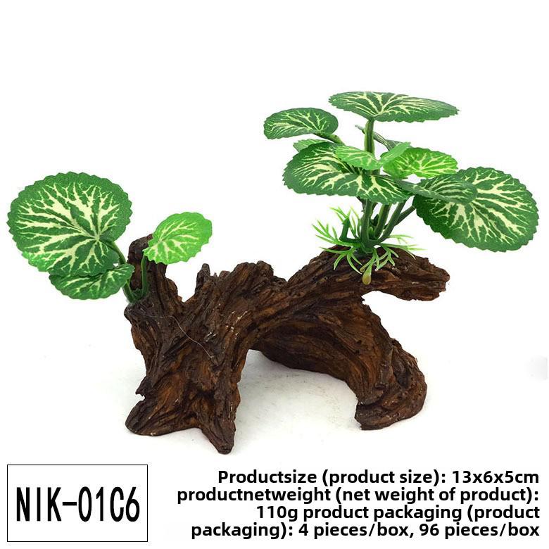 "Simulation Kunststoff Lotus & Wassergras Aquarium Dekoration"