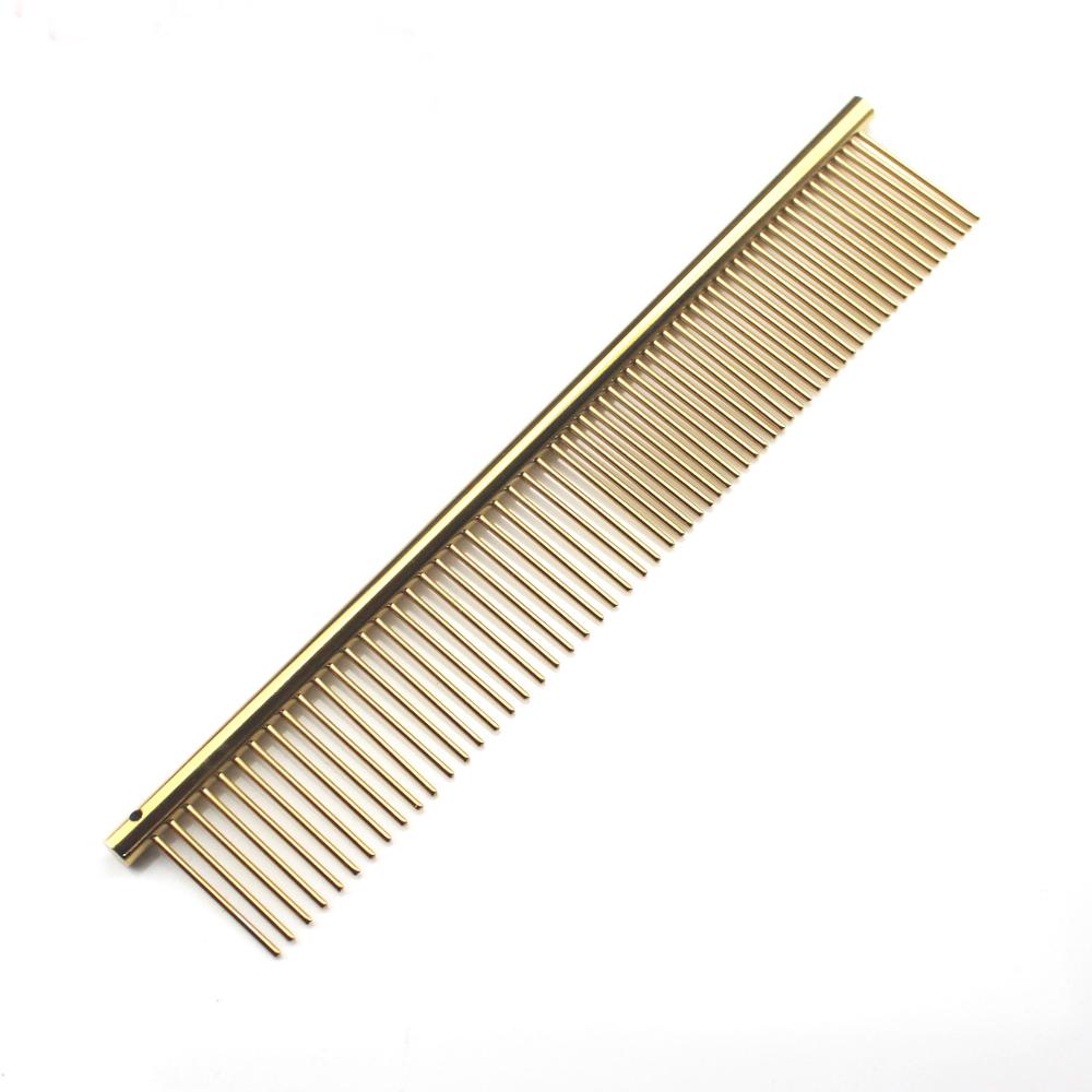 10pcs Pet Comb Stainless Steel Silver Pet Lightweight Comb for Dog and Cat  Color Comb PT-255